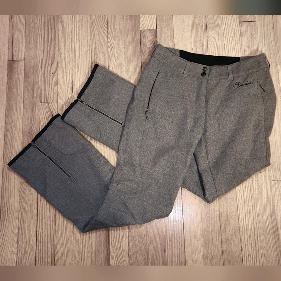 Women's Gray Softshell Snowpants Size 6 - Picture 1 of 8